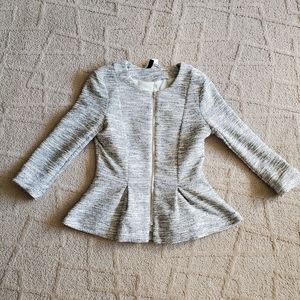 Gorgeous Tweed blazer zip top
